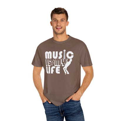 (Música)Camiseta unisex teñida en prenda