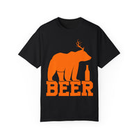 Unisex-T-Shirt aus stückgefärbtem Material