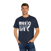 (Música)Camiseta unisex teñida en prenda