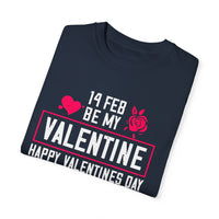 (Valentinstag) Unisex-T-Shirt aus stückgefärbtem Material