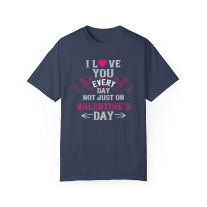 (Día de San Valentín) Camiseta unisex teñida en prenda