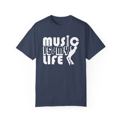 (Música)Camiseta unisex teñida en prenda