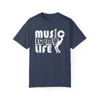 (Música)Camiseta unisex teñida en prenda