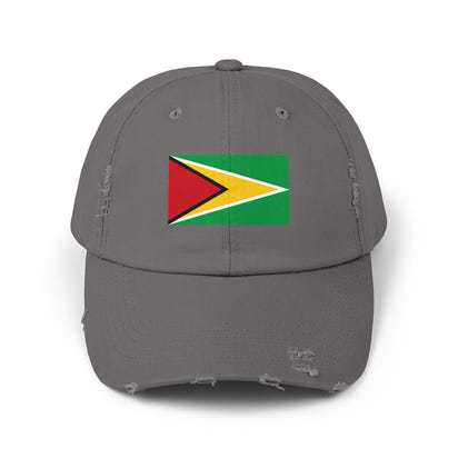 Guyanese Pride Distressed Cap | Unisex Flag Hat for Festivals, Sports, Casual Wear, Gifts, and Celebrations