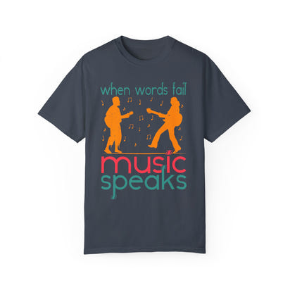 (Music)Unisex Garment-Dyed T-shirt