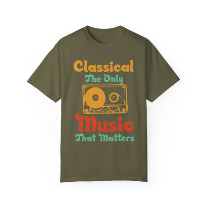(Música)Camiseta unisex teñida en prenda