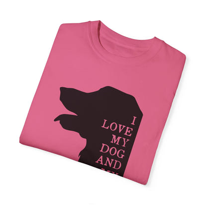 Unisex-T-Shirt aus stückgefärbtem Material