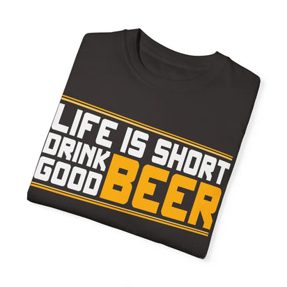 Unisex-T-Shirt aus stückgefärbtem Material