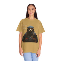 Camiseta unisex teñida con toque artístico (moto)