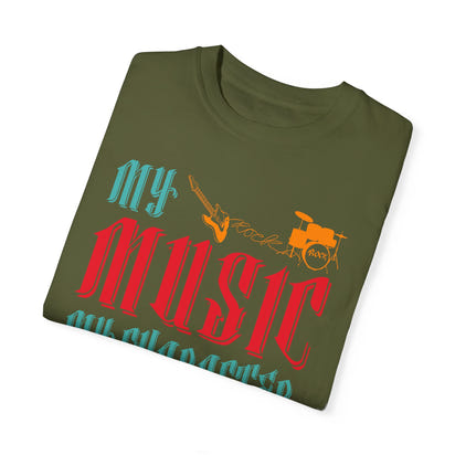 (Música)Camiseta unisex teñida en prenda