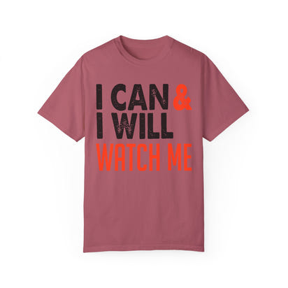 Unisex-T-Shirt aus stückgefärbtem Material