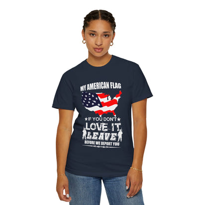 Militärisches Unisex-T-Shirt, stückgefärbt