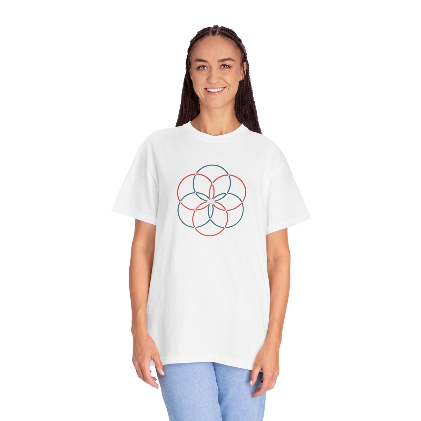 Geometry Unisex Garment-Dyed T-shirt