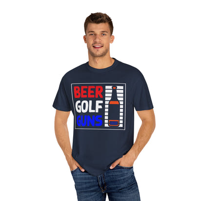 Unisex-T-Shirt aus stückgefärbtem Material