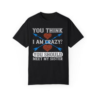 (Schwester) Unisex-T-Shirt aus stückgefärbtem Material