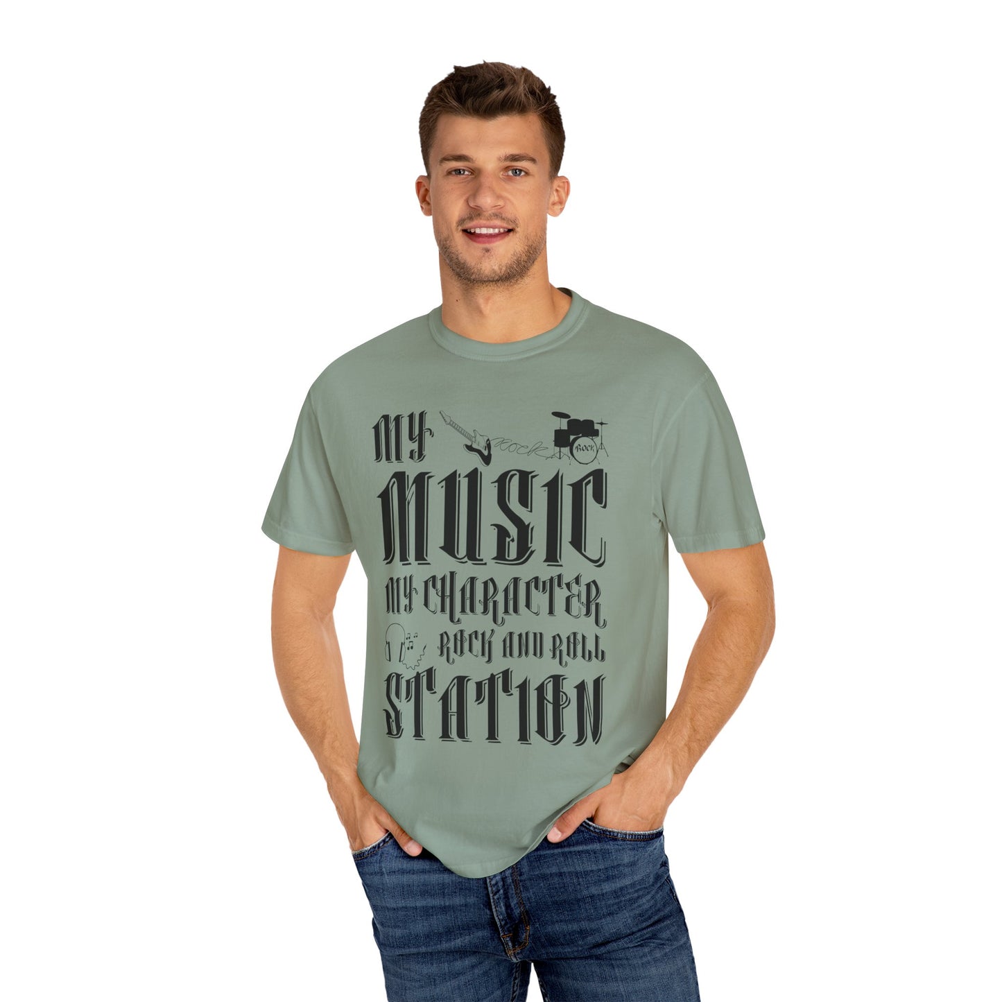 (Music)Unisex Garment-Dyed T-shirt