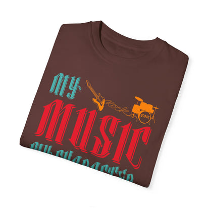 (Música)Camiseta unisex teñida en prenda