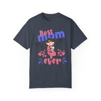 Unisex-T-Shirt aus stückgefärbtem Material