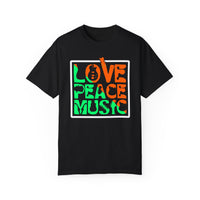(Musik)Unisex-T-Shirt aus stückgefärbtem Material