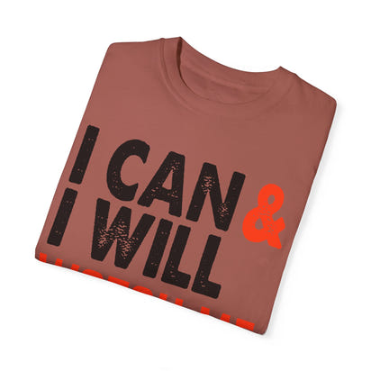 Unisex-T-Shirt aus stückgefärbtem Material