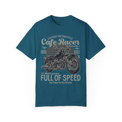 (Motorrad) Unisex-T-Shirt, stückgefärbt