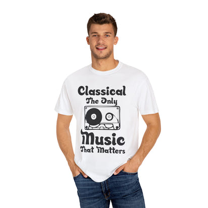 (Música)Camiseta unisex teñida en prenda