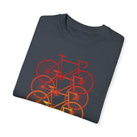 Unisex-Fahrrad-T-Shirt, stückgefärbt