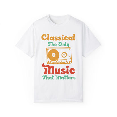 (Música)Camiseta unisex teñida en prenda