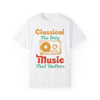 (Música)Camiseta unisex teñida en prenda