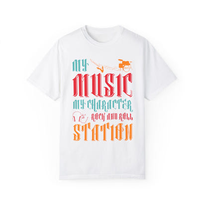 (Música)Camiseta unisex teñida en prenda