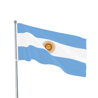 Bandera argentina de doble cara, decoración artesanal para el hogar, decoración de exteriores, pancarta para eventos deportivos, regalo único para los amantes de las banderas.