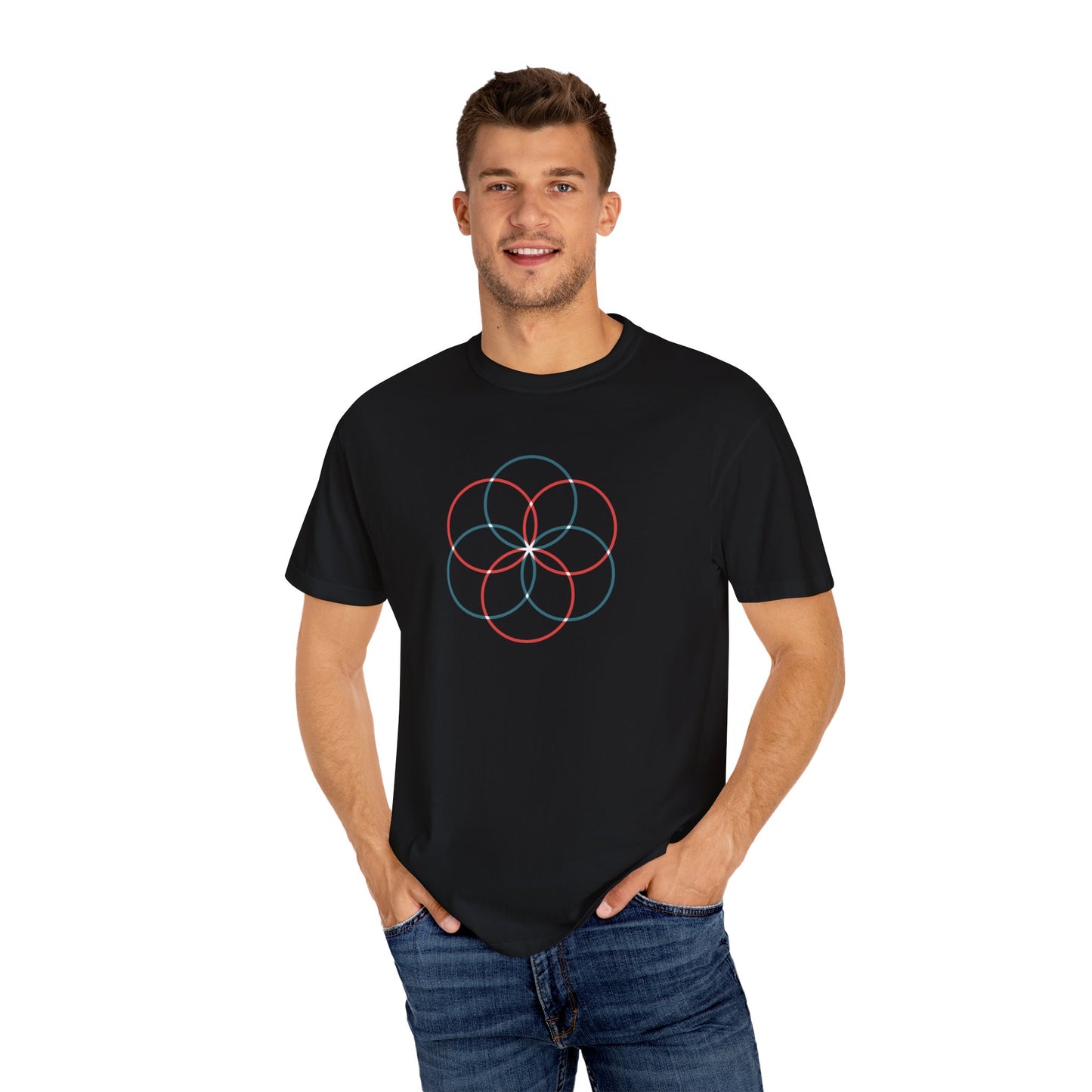 Geometry Unisex Garment-Dyed T-shirt