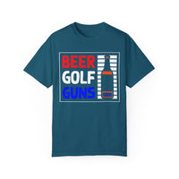 Unisex-T-Shirt aus stückgefärbtem Material