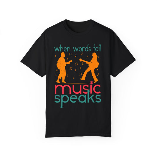 (Music)Unisex Garment-Dyed T-shirt