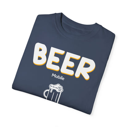 Unisex-T-Shirt mit Alkohol-Motiv, stückgefärbt