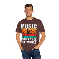 (Música)Camiseta unisex teñida en prenda
