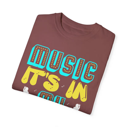 (Música)Camiseta unisex teñida en prenda