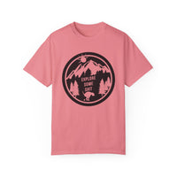 Unisex-T-Shirt aus stückgefärbtem Material