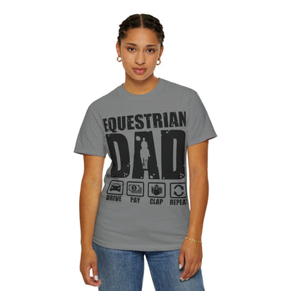 Camiseta para papá ecuestre, regalo único para el Día del Padre, regalo para amantes de los caballos, camiseta unisex informal, ropa para papá que monta a caballo