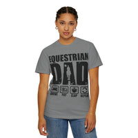 Camiseta para papá ecuestre, regalo único para el Día del Padre, regalo para amantes de los caballos, camiseta unisex informal, ropa para papá que monta a caballo