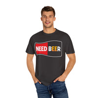 Unisex-T-Shirt aus stückgefärbtem Material