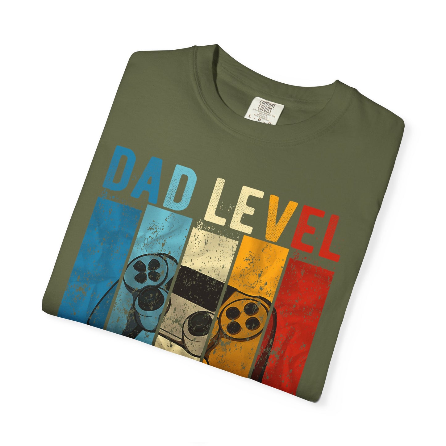 „Dad Level Unlocked“-T-Shirt, Gaming-Shirt, Unisex-Shirt, Vatertagsgeschenk, Gamer-Papa-Kleidung