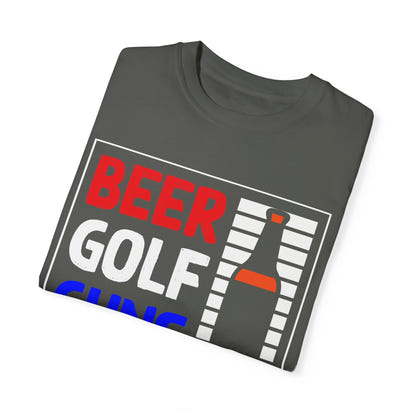 Unisex-T-Shirt aus stückgefärbtem Material