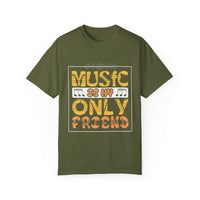 (Música)Camiseta unisex teñida en prenda