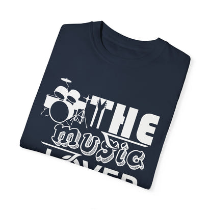 (Música)Camiseta unisex teñida en prenda