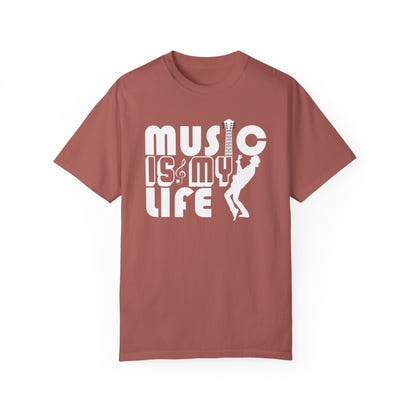 (Música)Camiseta unisex teñida en prenda
