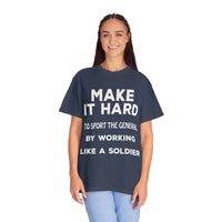 Militärisches Unisex-T-Shirt, stückgefärbt