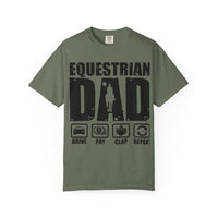 Camiseta para papá ecuestre, regalo único para el Día del Padre, regalo para amantes de los caballos, camiseta unisex informal, ropa para papá que monta a caballo