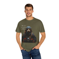 Camiseta unisex teñida con toque artístico (moto)