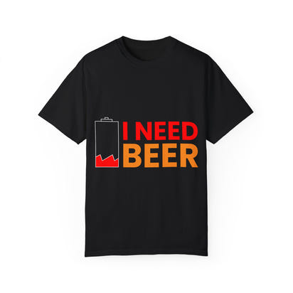 Unisex-T-Shirt aus stückgefärbtem Material